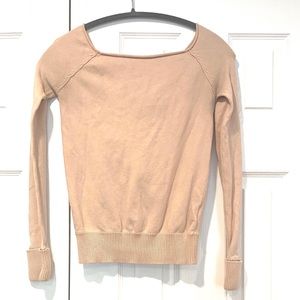 Gotha Love Womens Pink Sweater Top Blouse